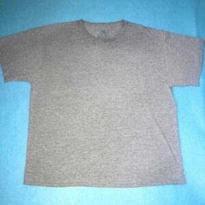 FRUIT of the Loom heather grey pocket T-shirt size XL